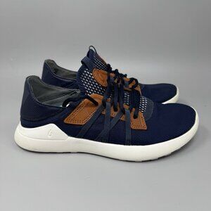 Olukai Kapalua Men's 7 Navy Blue Casual Hybrid Lace Up Spikeless Golf Shoes